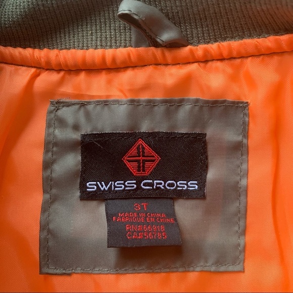NWOT Swiss Cross Patch Puffer Jacket - Picture 11 of 11